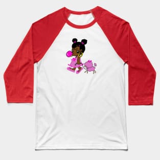 black girl Baseball T-Shirt